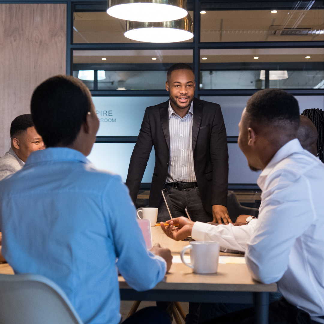 Simple line icons representing HR features